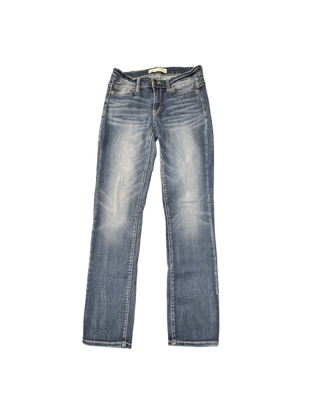 BKE Denim Blue Cotton Blend Payton Jeans Womens Size 26x31.5-- Rise 8" Rodeo